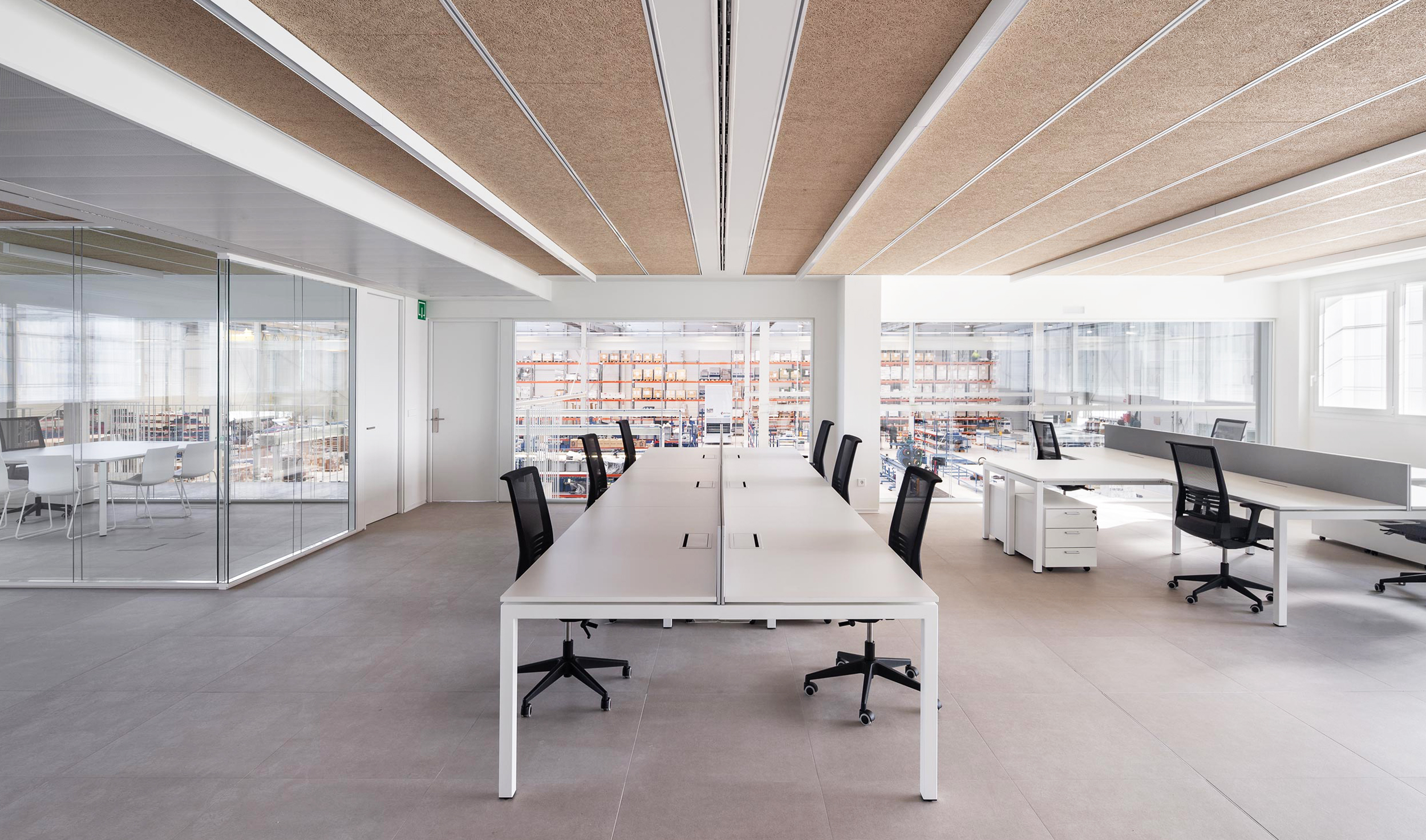 Space and furniture distribution in the new flexible, ergonomic